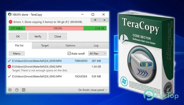 Télécharger TeraCopy  Gratuitement Activé Complètement