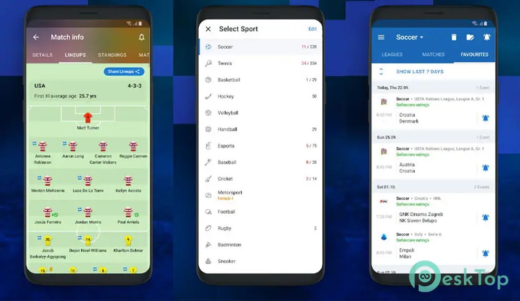 Sofascore - Sports live scores 25.01.02 APK MOD Полная бесплатная загрузка