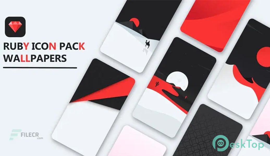 Ruby Icon Pack v2.0 APK MOD Tam Ücretsiz İndir