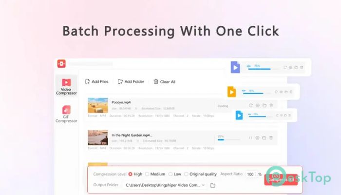 Kingshiper Video Compressor 2.6.6 Tam Sürüm Aktif Edilmiş Ücretsiz İndir