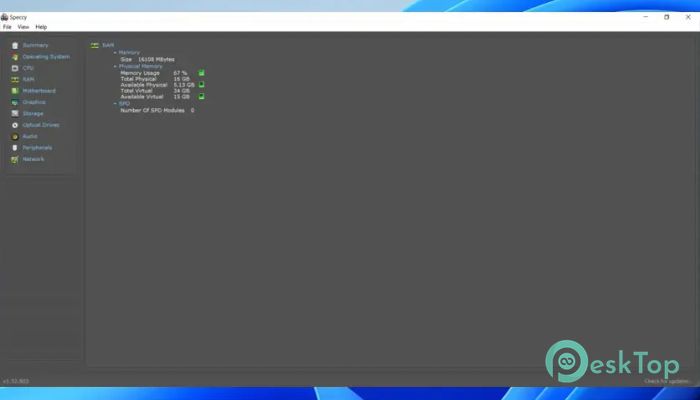 Télécharger Speccy Free 1.33.079 Gratuitement Activé Complètement