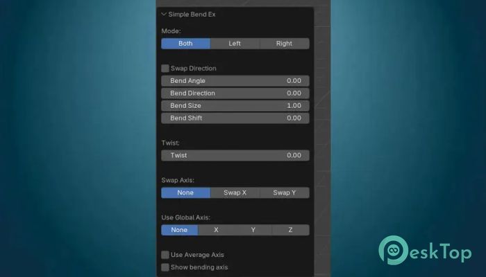 Blender Market - Simple Bend Ex  1.1.0 Tam Sürüm Aktif Edilmiş Ücretsiz İndir