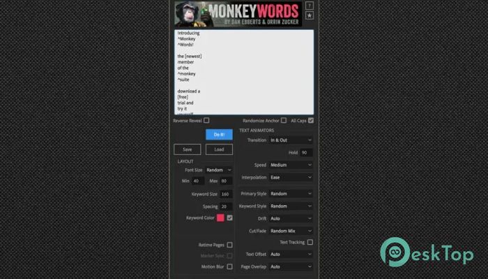 Descargar Aescripts - MonkeyWords 1.00 Completo Activado Gratis