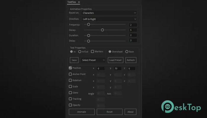Descargar Aescripts - TextFlex 1.1 Completo Activado Gratis