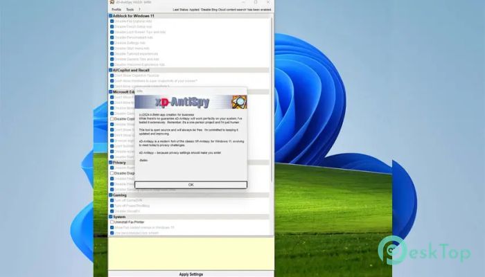 تحميل برنامج Builtbybel XD-AntiSpy 4.12.5 برابط مباشر