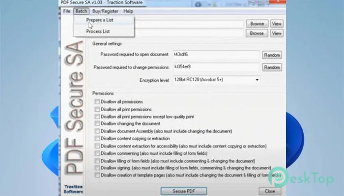 Download Traction Software PDF Secure SA 1.05 Free Full Activated
