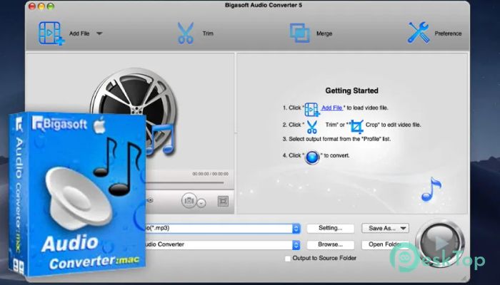 Bigasoft Audio Converter 5.7.0.8427 Mac İçin Ücretsiz İndir