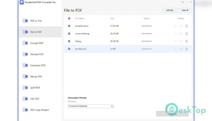 ThunderSoft PDF Converter Pro 6.4.0 完全アクティベート版を無料でダウンロード