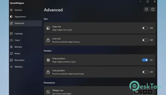 QuickWidgets 1.0 Tam Sürüm Aktif Edilmiş Ücretsiz İndir