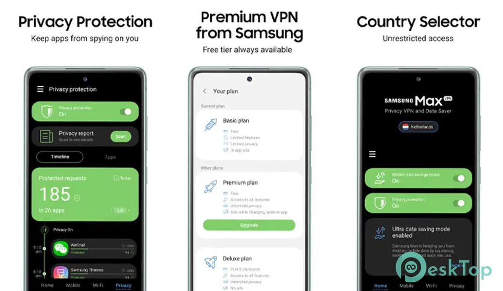 Samsung Max VPN & Data Saver v4.4.19.1 APK MOD Полная бесплатная загрузка