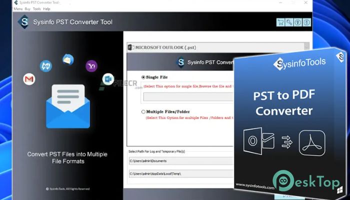 SysInfoTools PST to PDF Converter  19.0 Tam Sürüm Aktif Edilmiş Ücretsiz İndir