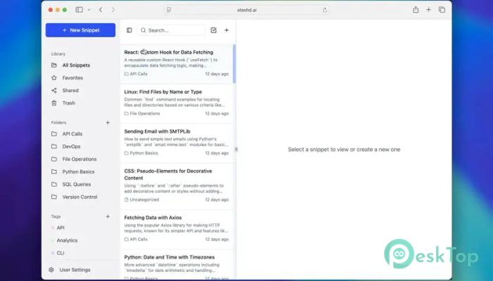 Скачать Stashd AI  0.1.4 полная версия активирована бесплатно
