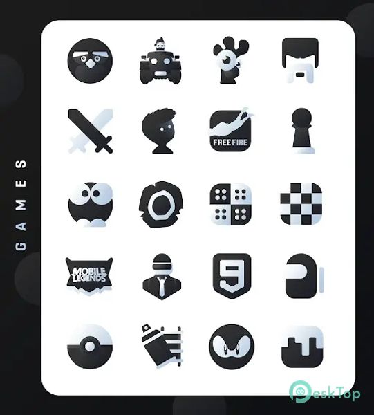 Black Icon Pack : LuX 4.1 APK MOD 完整免费下载