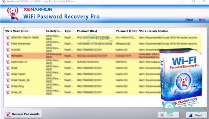  تحميل برنامج XenArmor WiFi Password Recovery 2022 v6.0.0.1 برابط مباشر