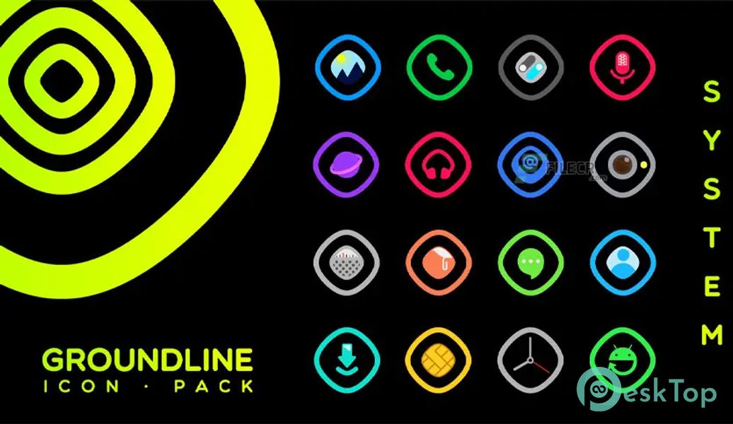 Groundline Icon Pack v1.0.4 APK MOD 完整免费下载