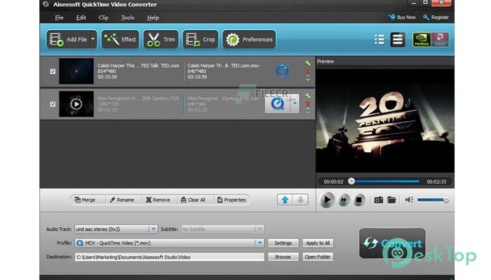 Download Aiseesoft QuickTime Video Converter 6.5.20 Free Full Activated