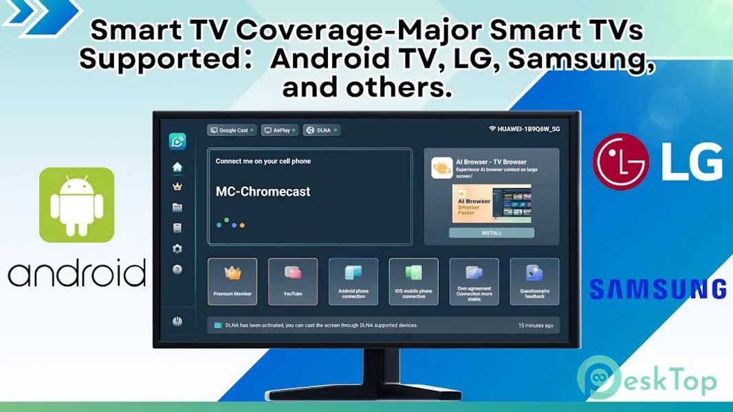 Mirrcast TV Receiver-Joyetv 3.1.0 APK MOD Полная бесплатная загрузка