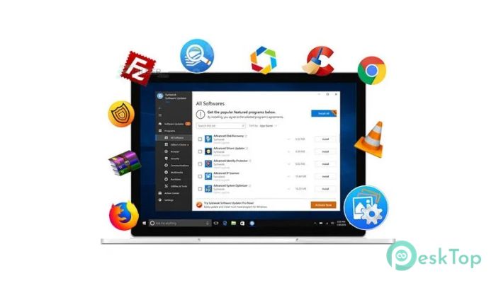 Systweak Software Updater Pro 1.0.0.19957 Tam Sürüm Aktif Edilmiş Ücretsiz İndir