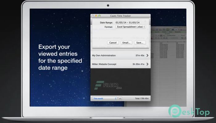 Télécharger Caato Time Tracker Pro  1.1.17 Gratuit pour Mac