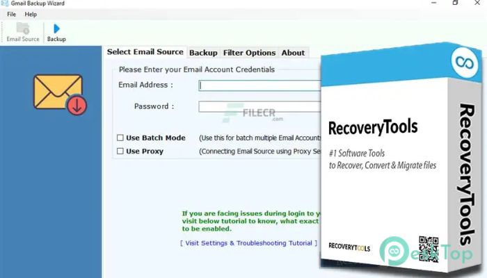 RecoveryTools Gmail Backup Wizard  7.0 Tam Sürüm Aktif Edilmiş Ücretsiz İndir