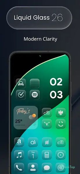 Liquid Glass 26 Icon Pack 1.6 APK MOD Полная бесплатная загрузка