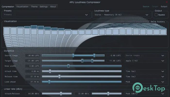 APU Loudness Compressor 2.8.2 Tam Sürüm Aktif Edilmiş Ücretsiz İndir