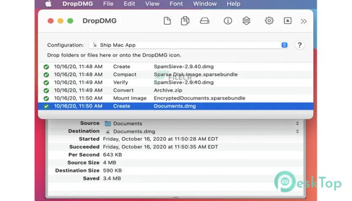 DropDMG 3.6.4 Mac用無料ダウンロード