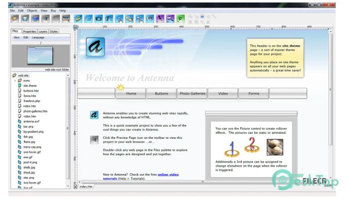  تحميل برنامج Antenna Web Design Studio  7.3 برابط مباشر