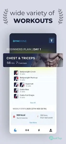 Gym Workout & Personal Trainer 9.0.0.7.3 APK MOD Полная бесплатная загрузка