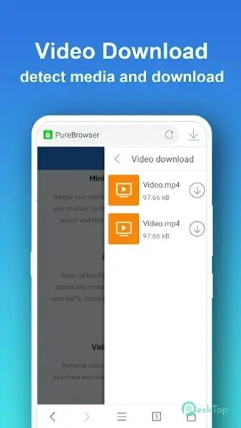 Pure Web Browser-Ad Blocker 2.4.3 APK MOD تحميل مجاني كامل