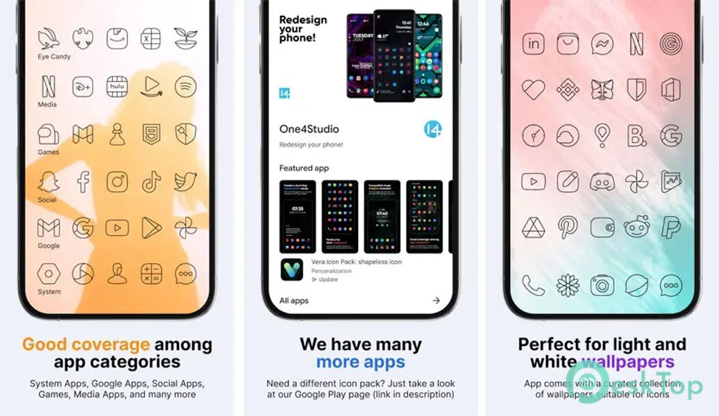 Vera Outline Black - Icon Pack 6.3.2 APK MOD Unlocked (Full) Free Download