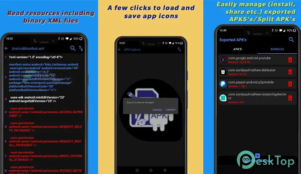 APK Explorer 0.28 APK MOD Tam Ücretsiz İndir