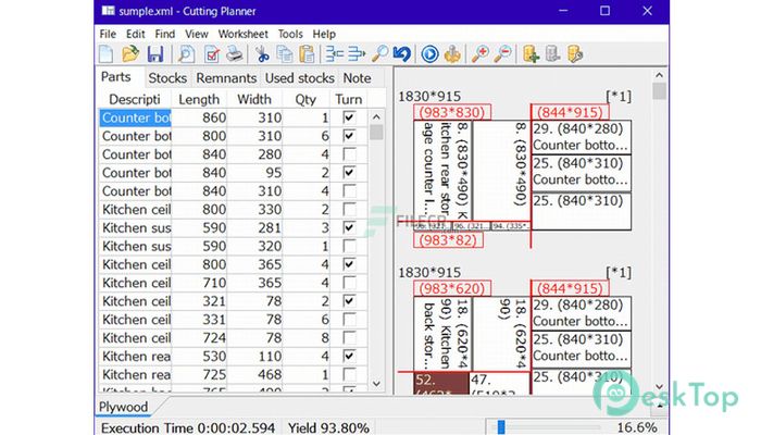 Download Cutting Planner 11.61 Free Full Activated