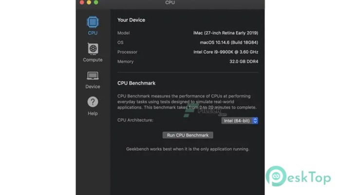Télécharger Geekbench 5.5.1 Gratuit pour Mac