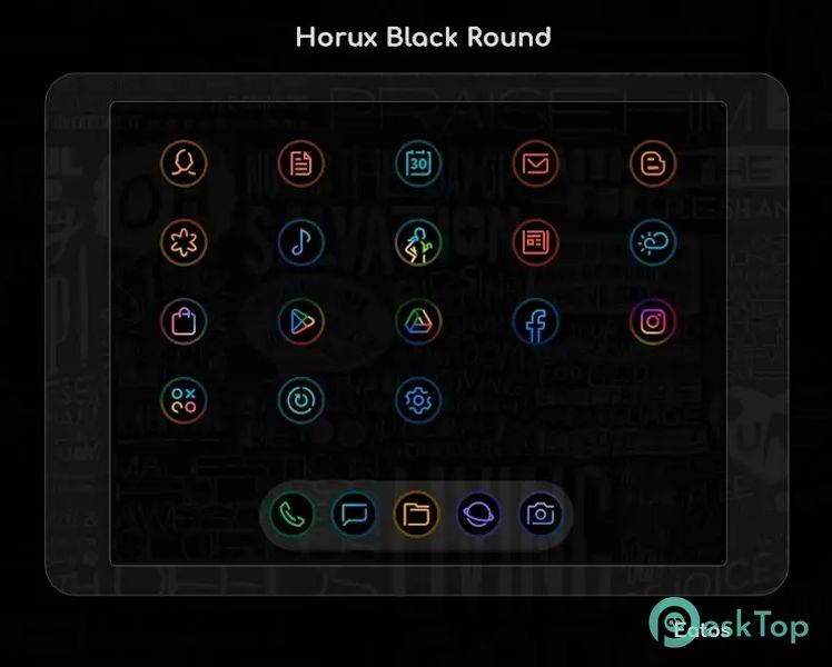 Horux - Icon Pack (Round) 7.9 APK MOD Unlocked (Full) Free Download
