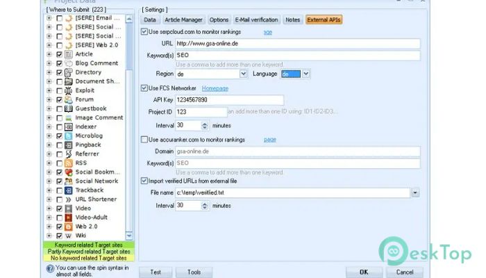 Download GSA Search Engine Ranker 1.0 Free Full Activated