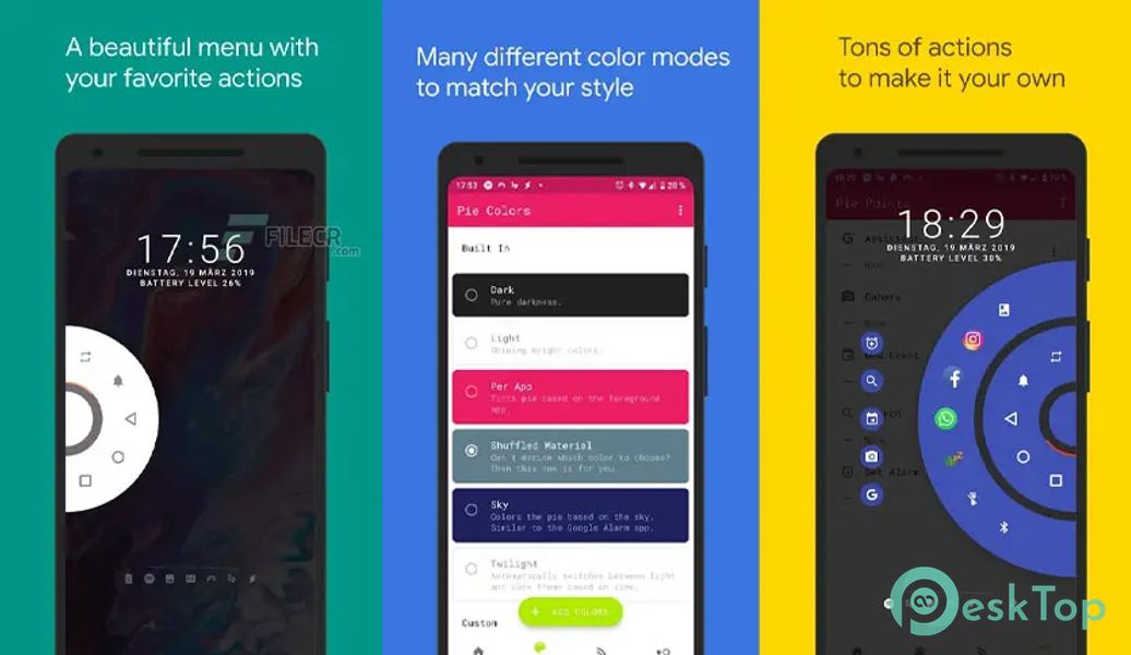 Pie Controls - Navigation Gestures