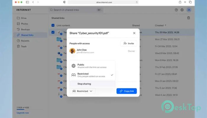 Download Internxt Drive 2.5.5 Free Full Activated