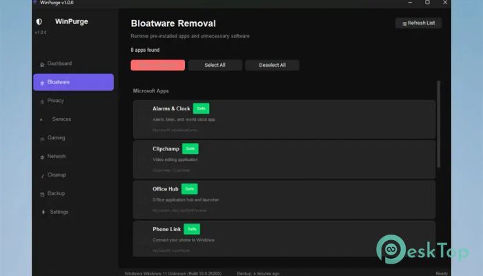 Скачать WinPurge  1.1.0 полная версия активирована бесплатно
