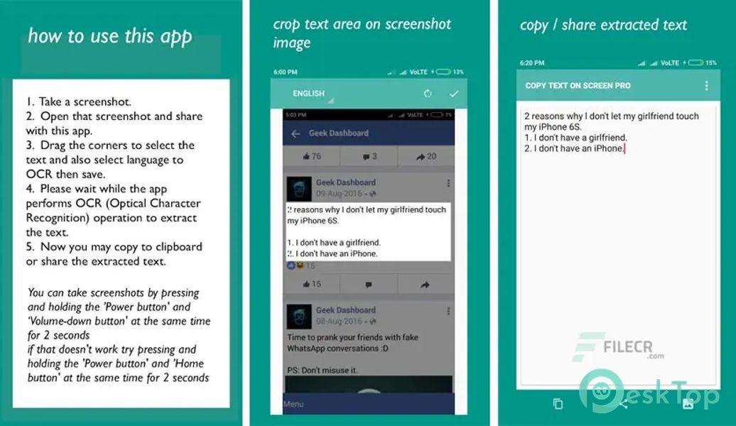 Copy Text On Screen v2.5.4 build 145 APK MOD Unlocked (Full) Free Download