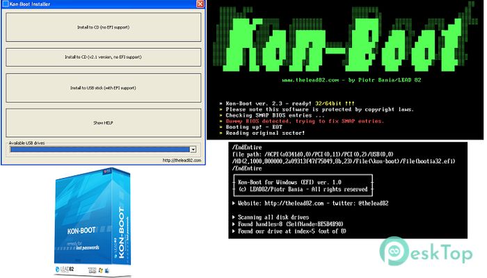 Download Kon-Boot 2in1 (WinOS and MacOS) 2.7 Free Full Activated