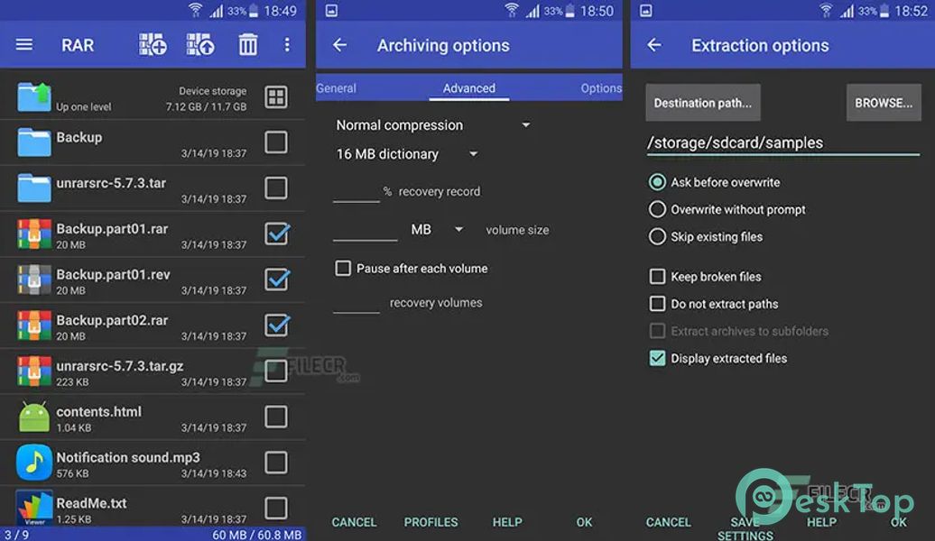 Télécharger RAR 7.11 build 127 APK MOD Gratuitement et Complet