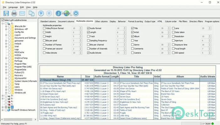 Download Directory Lister Pro 2.48 Enterprise Free Full Activated