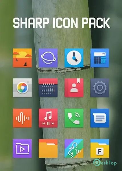 Sharp - Square Icon Pack 1.0 APK MOD Tam Ücretsiz İndir