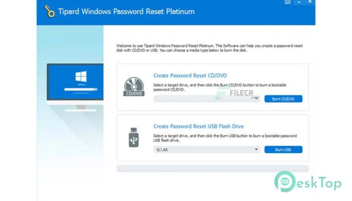 Download Tipard Windows Password Reset 1.0.12.0 Platinum / Ultimate Free Full Activated