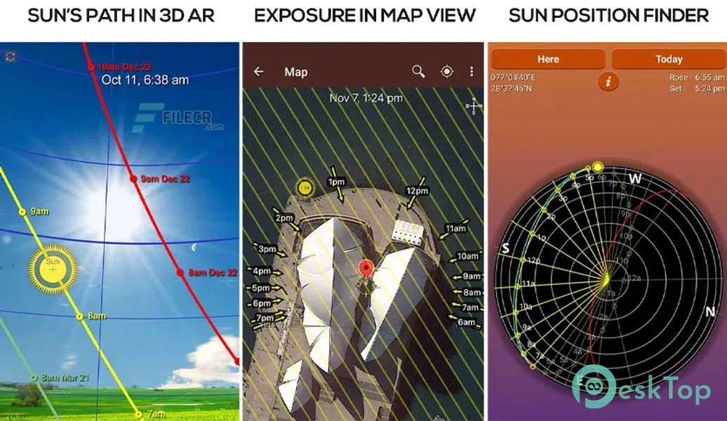 Sun Seeker – Sunrise Sunset Times Tracker, Compass 5.1.3 APK MOD Tam Ücretsiz İndir