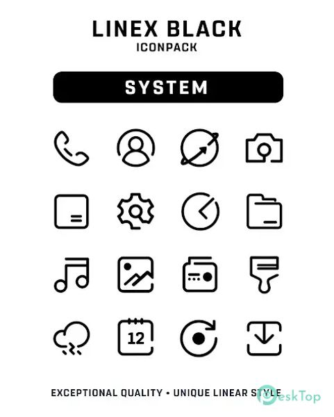 LineX Black Icon Pack 6.4 APK MOD Descarga gratuita completa