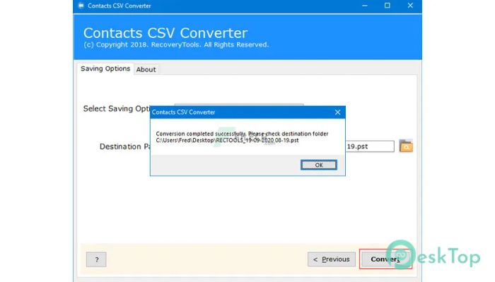  تحميل برنامج RecoveryTools Contacts CSV Converter 4.3 برابط مباشر