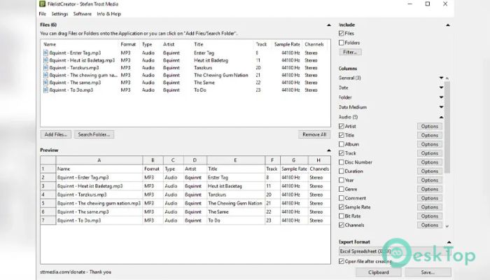 Stefan Trost Filelist Creator 1.0 Tam Sürüm Aktif Edilmiş Ücretsiz İndir