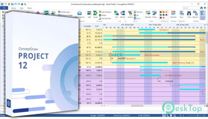 ConceptDraw PROJECT 13.0.0.224 Tam Sürüm Aktif Edilmiş Ücretsiz İndir